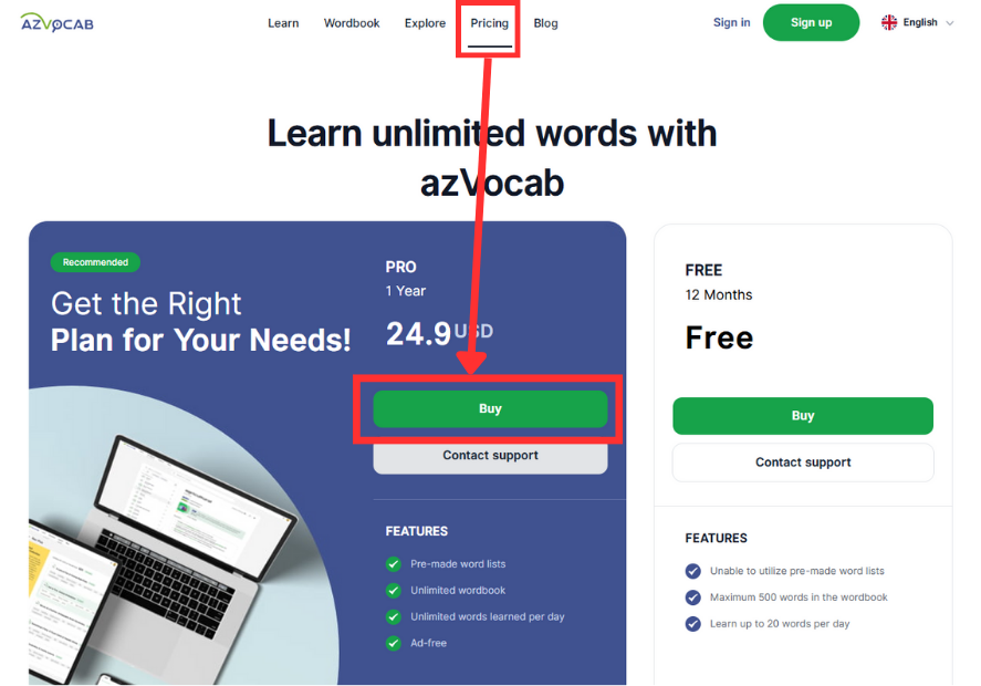 HOW TO APPLY PROMO CODES ON AZVOCAB