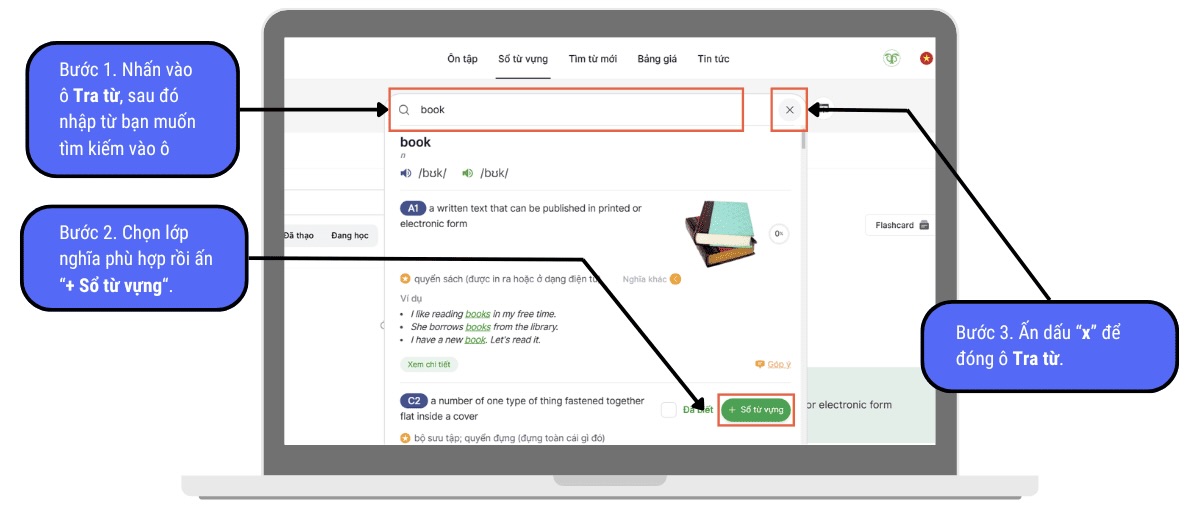 thêm từ vào sổ