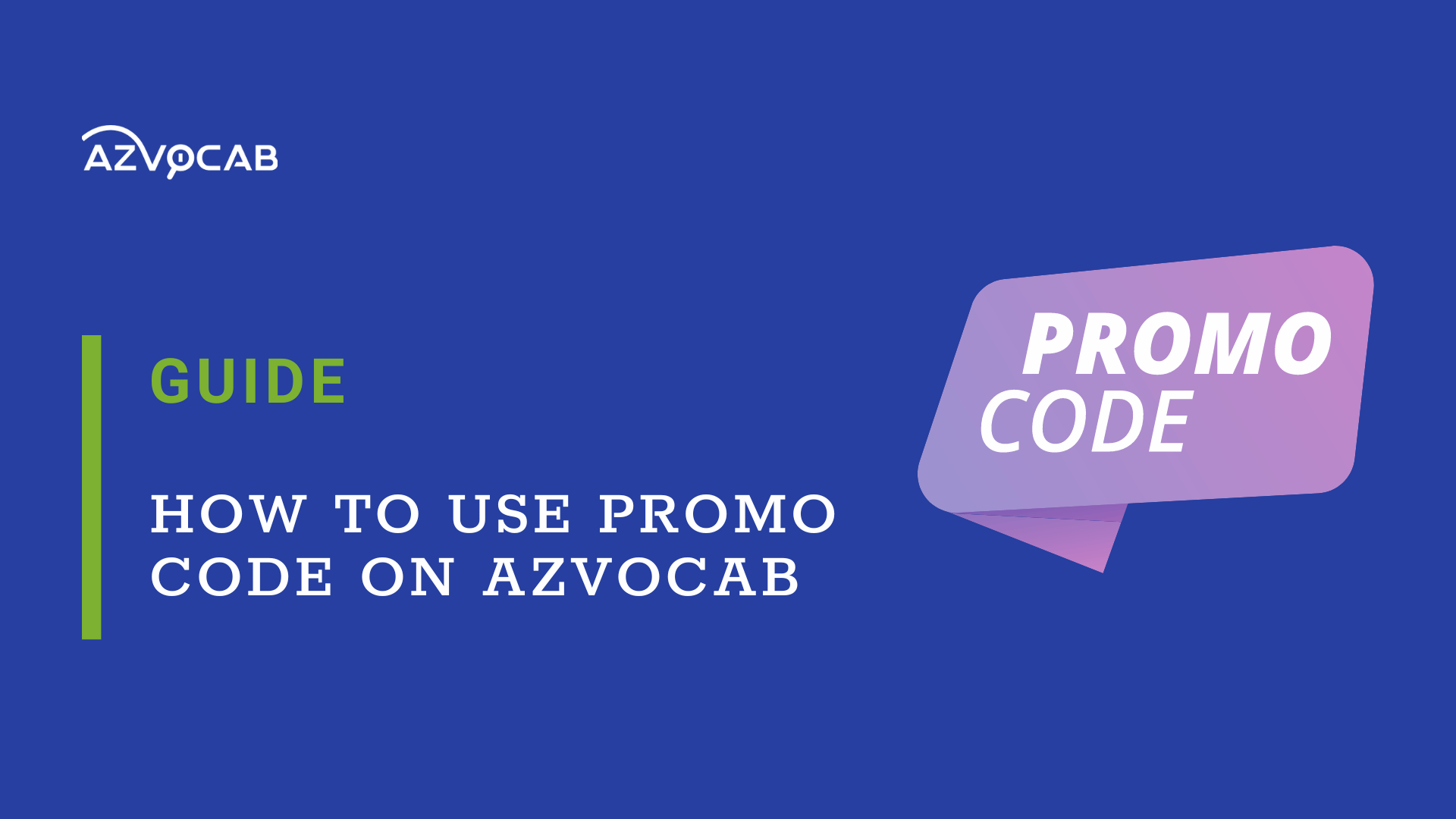 How to use promo code on azVocab