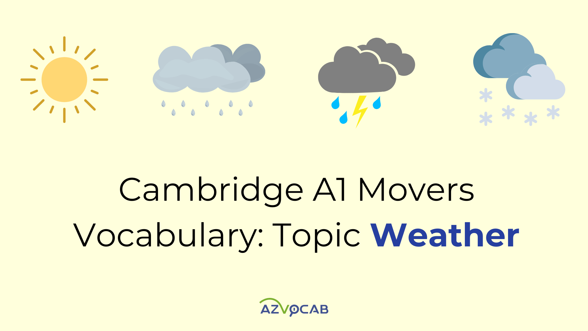 Cambridge A1 Movers Weather