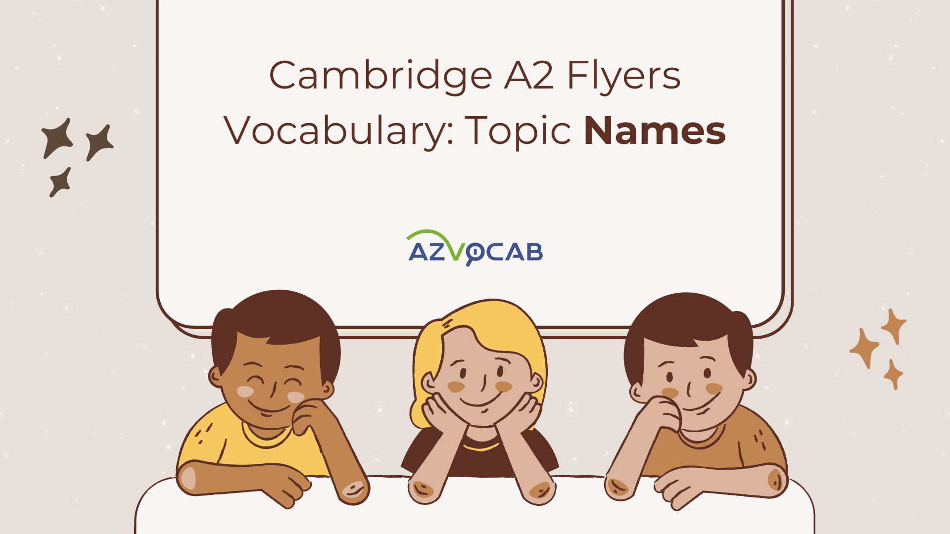 Cambridge A2 Flyers Names