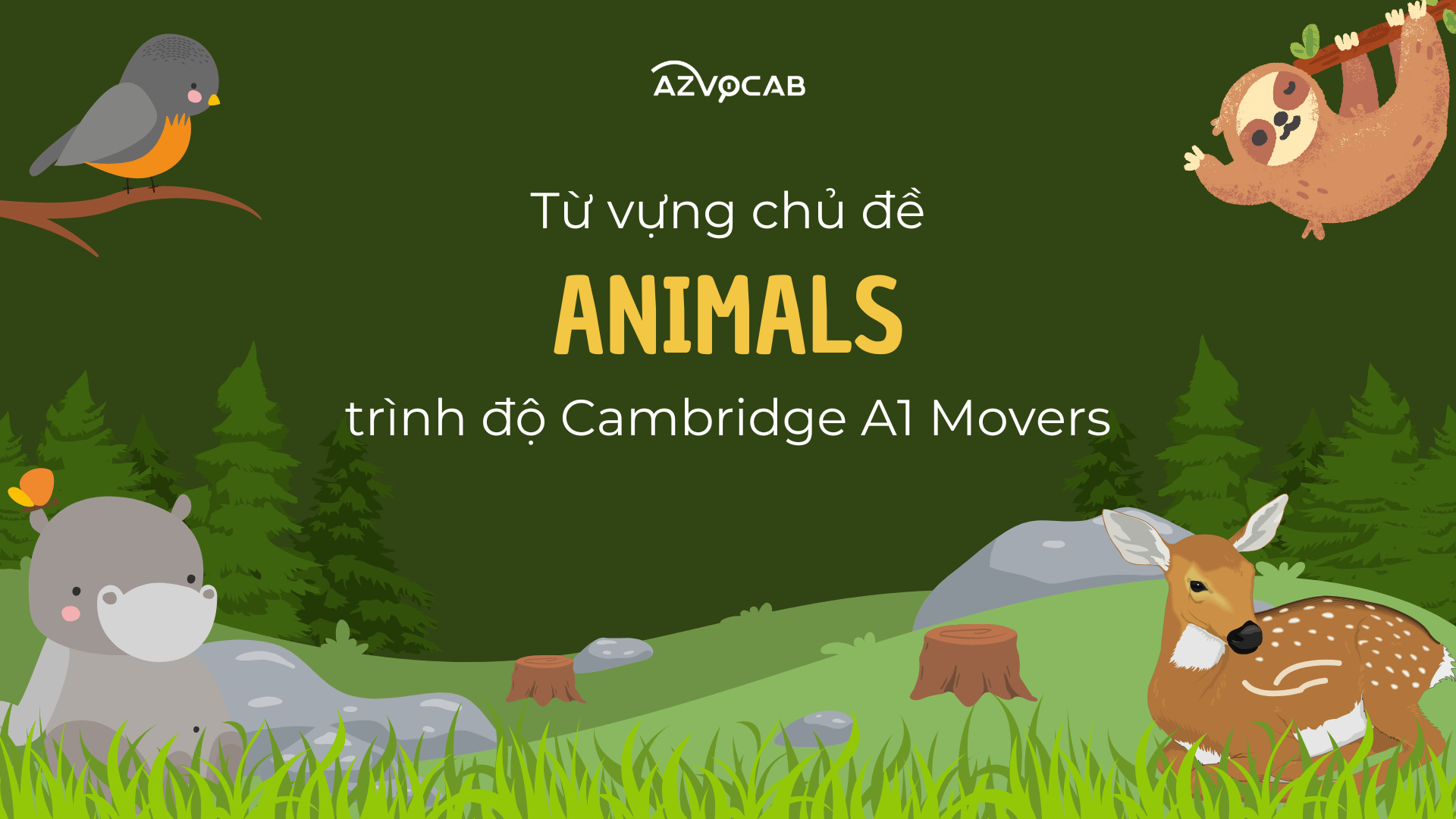 Từ vựng Movers Animals