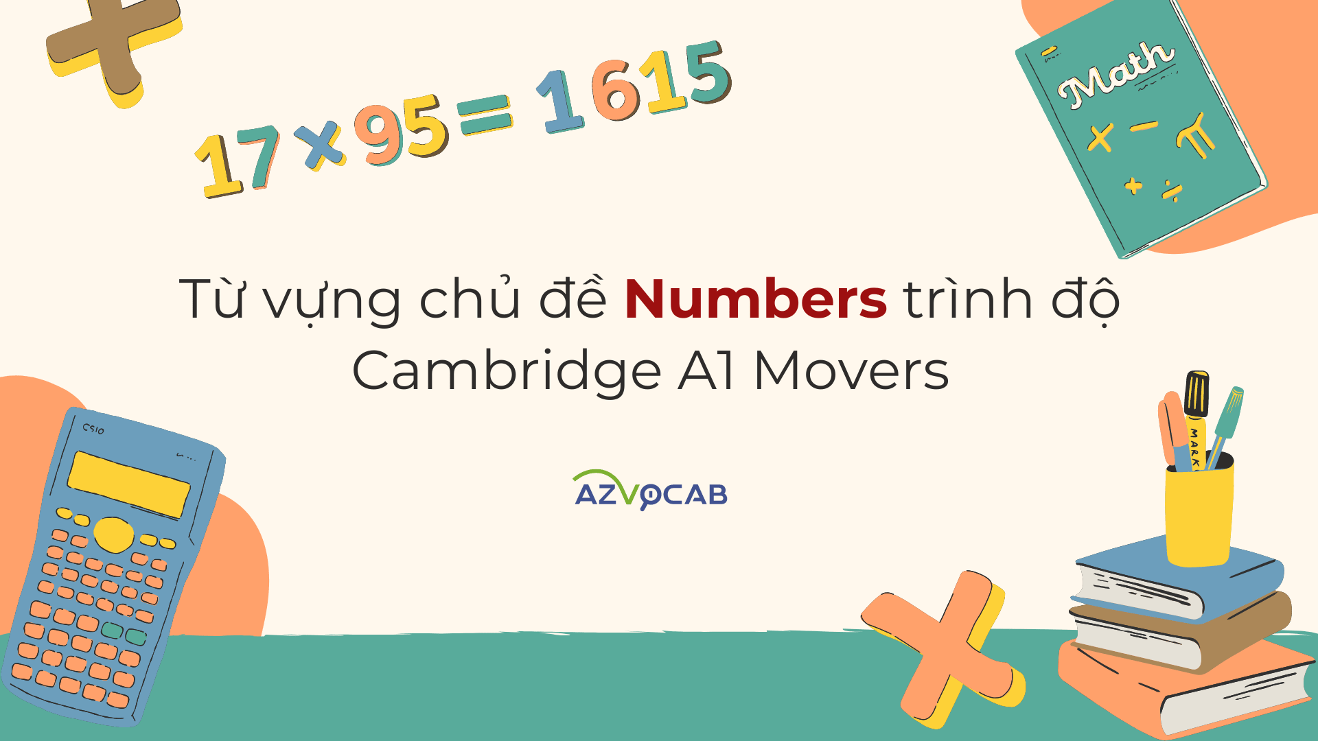 Từ vựng Movers Numbers