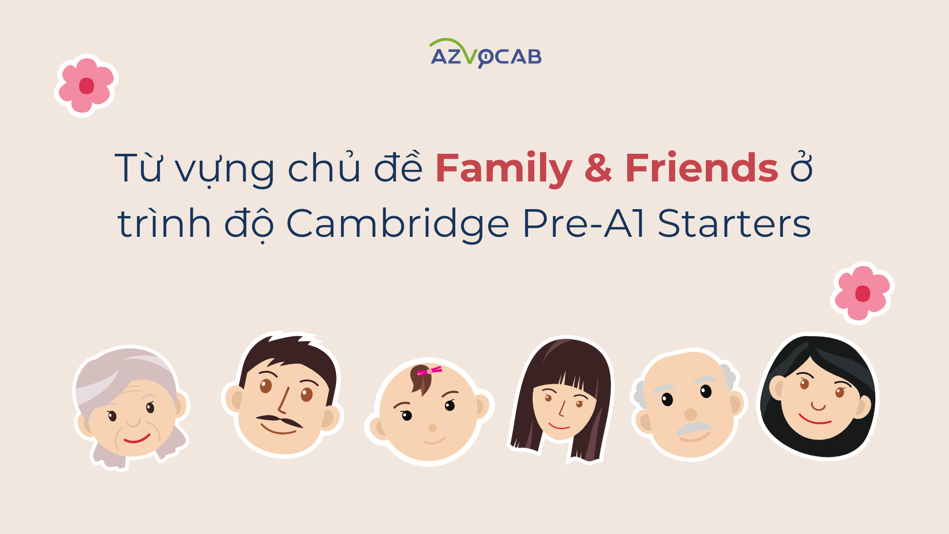 Từ vựng Starters Family and Friends