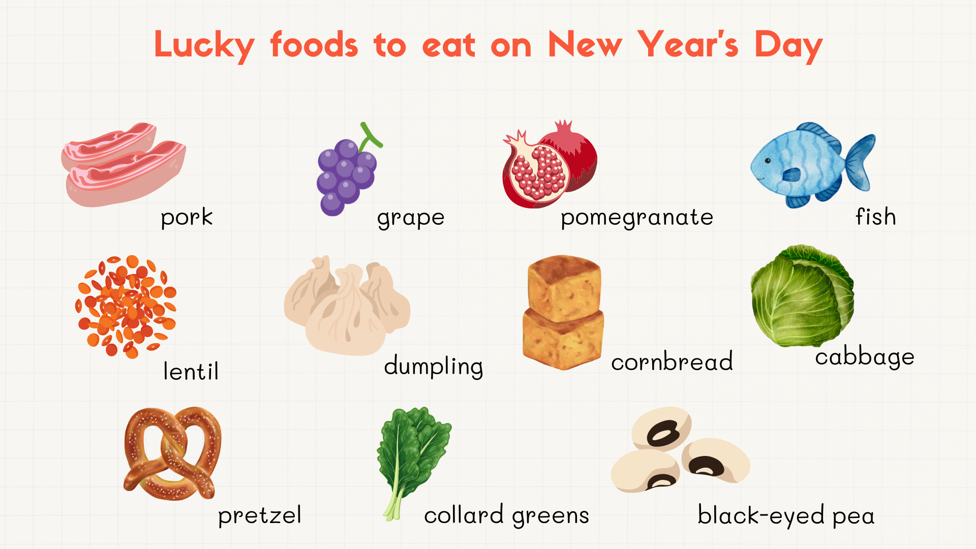 Lucky foods to eat on New Year's Day
