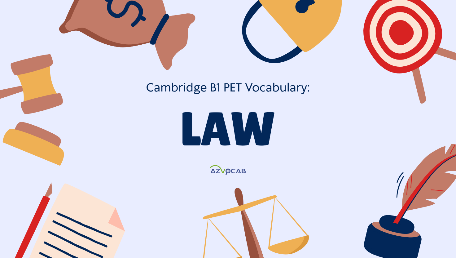 Cambridge B1 PET Vocabulary: Law