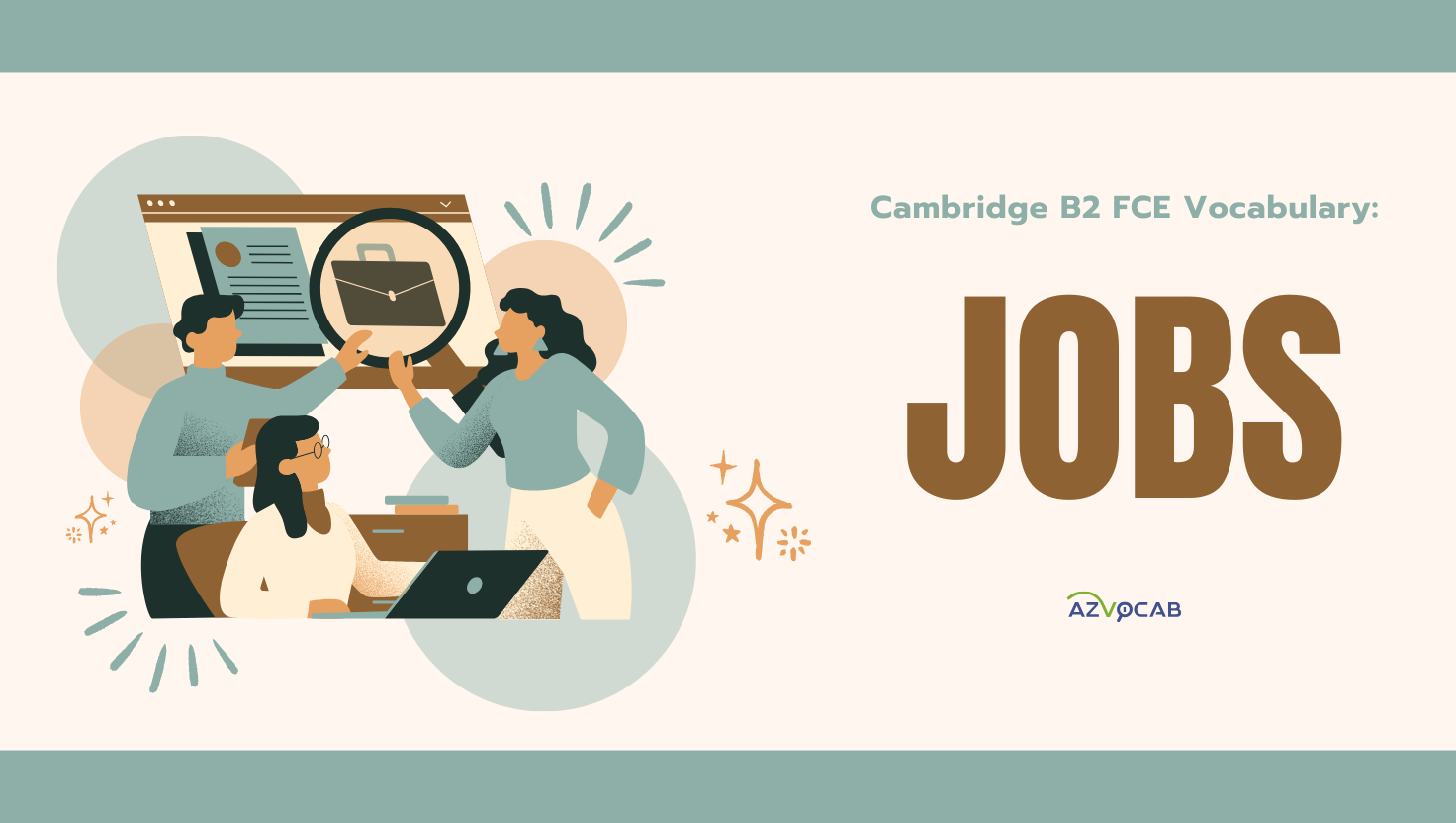 cambridge b2 fce vocabulary: jobs