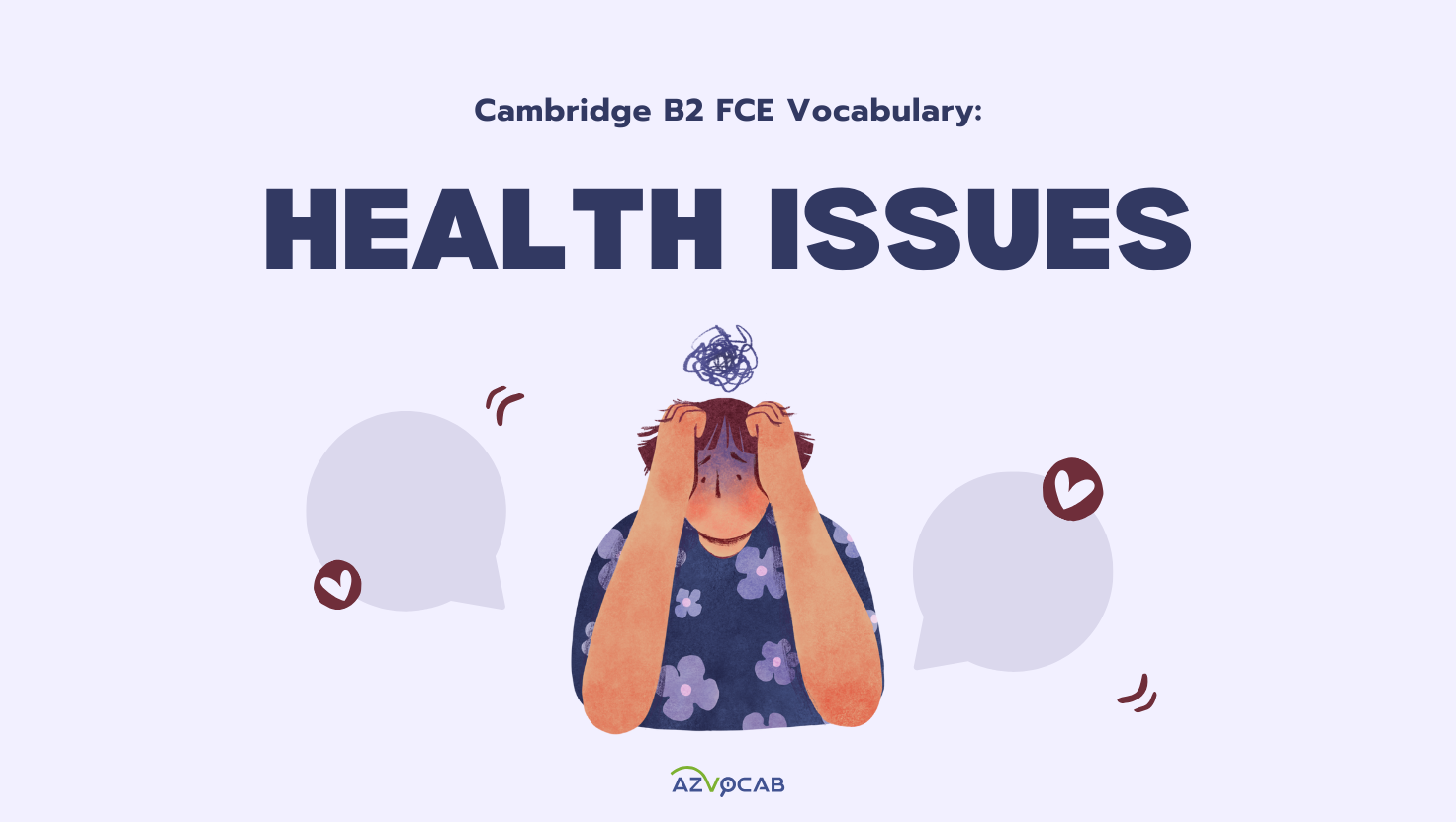 cambridge b2 fce vocabulary: health issues